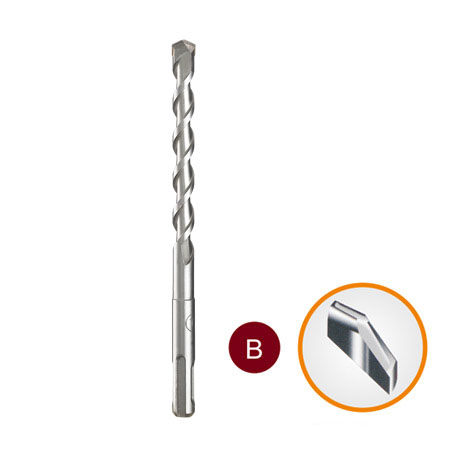 QK0501 - SDS-Plus Shank Electric Hammer Drill Bits, Crosshead (+) SDS-Plus Shank Electric Hammer Drill Bits