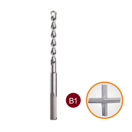 QK0502 - SDS-MAX Shank Electric Harmmer Drill Bits, Crosshead (+) SDS-MAX Shank Electric Hammer Drill Bits